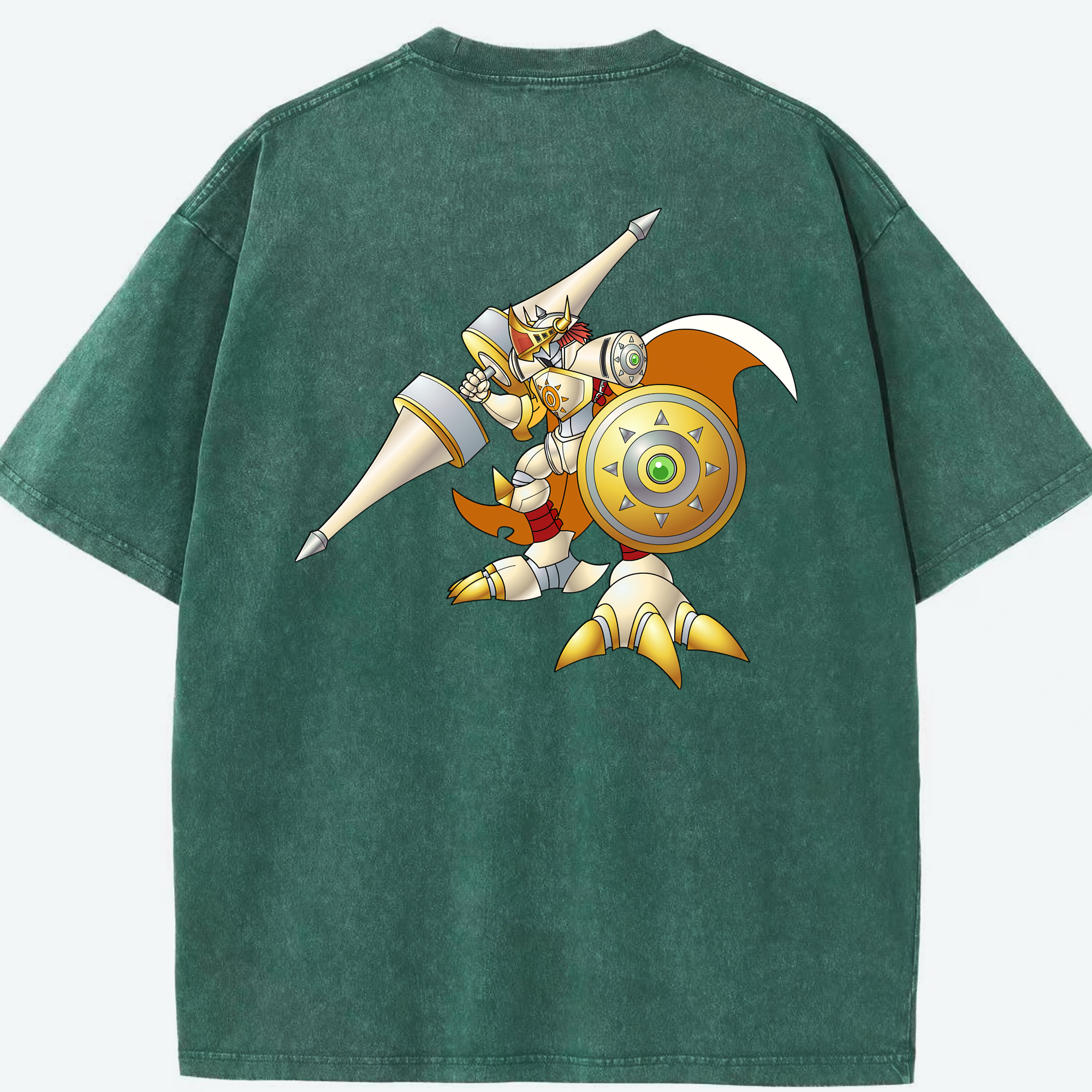 （画像用） Digimon デジタルモンスター/デジモン 綿100% ヴィンテージ風 半袖Tシャツ（背面プリント）